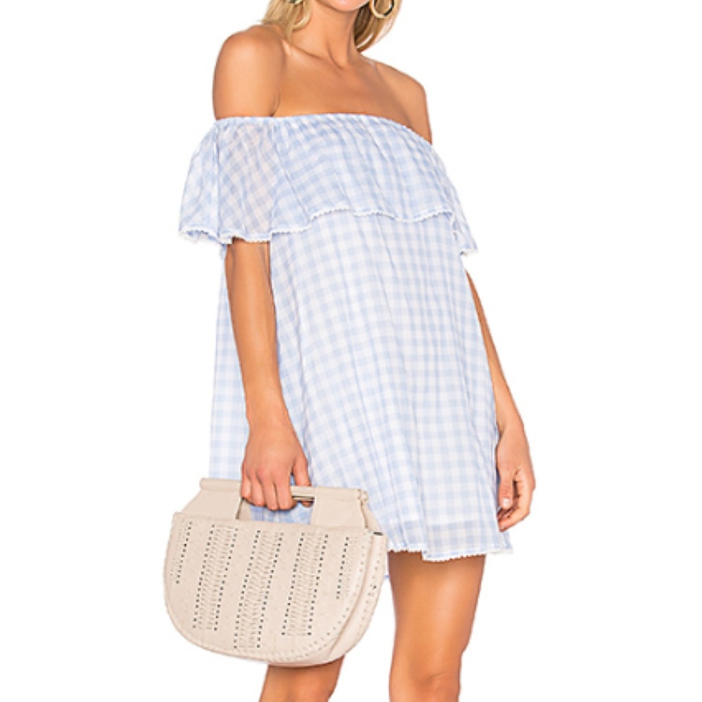 Rebecca Minkoff Blue Gingham Sun Dress